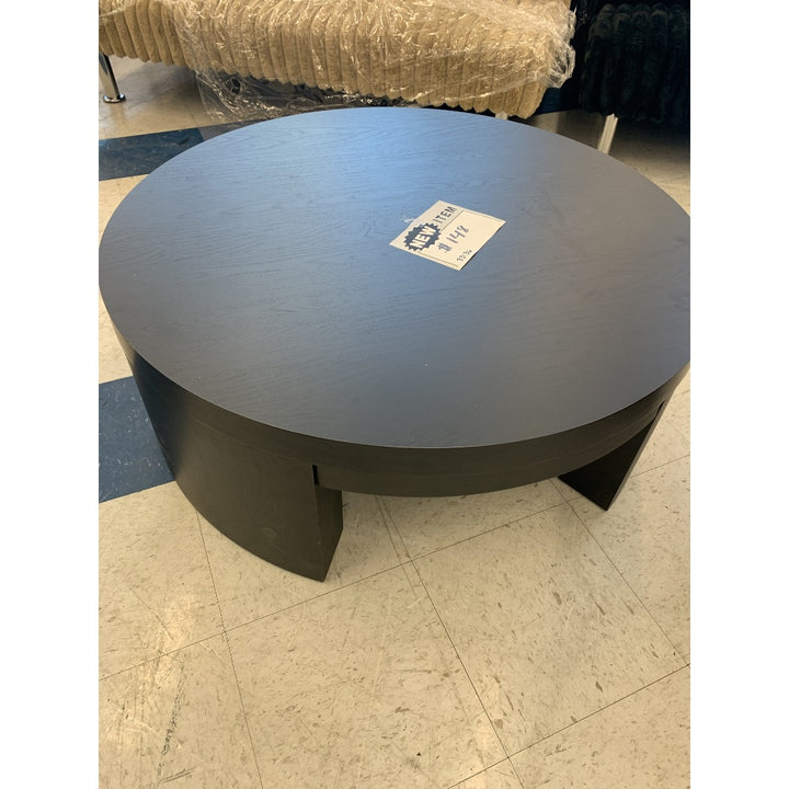 Round Coffee Table - Modern Design, Sturdy Build, Gray