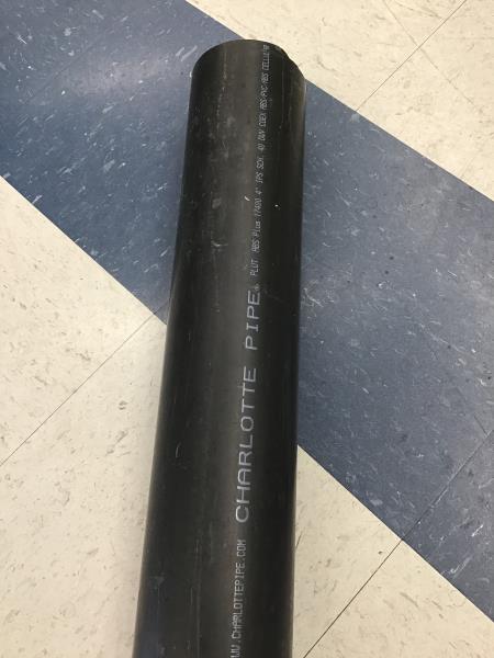 Charlotte Pipe ABS Pipe - Schedule 40, 4" x 10', Black Retail $35.00