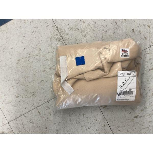 RYB HOME Curtain Panel - 82 x 95, Beige Retail $7.00