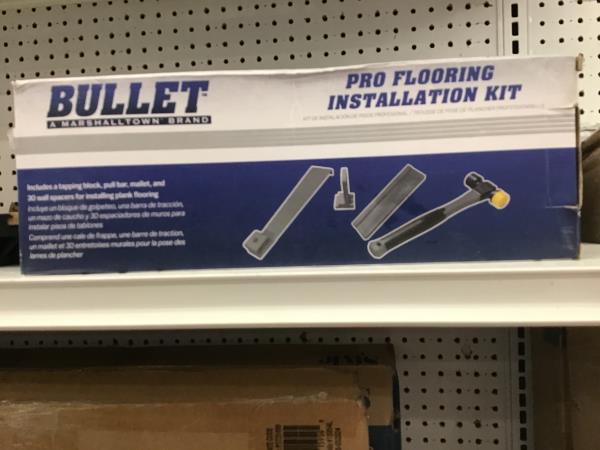 Bullet Pro Flooring Installation Kit - Includes Tapping Block, Pull Bar, Mallet, Spacers Retail $30.00