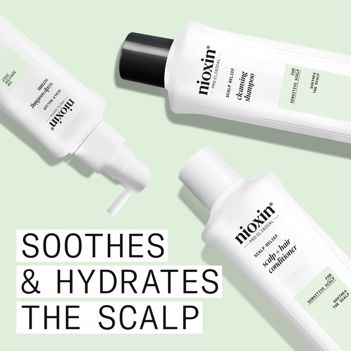 Nioxin Scalp Relief Cleansing Shampoo | For Sensitive Scalp | Made with Aloe Vera and Vitamin E | 33.8 Fl oz.