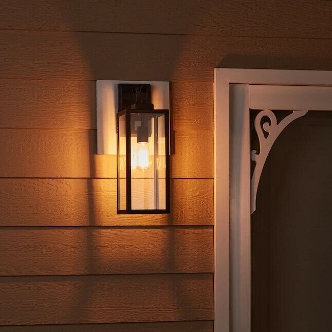 Breitling 18" H Matte Black Medium Base E-26 Outdoor Wall Light
