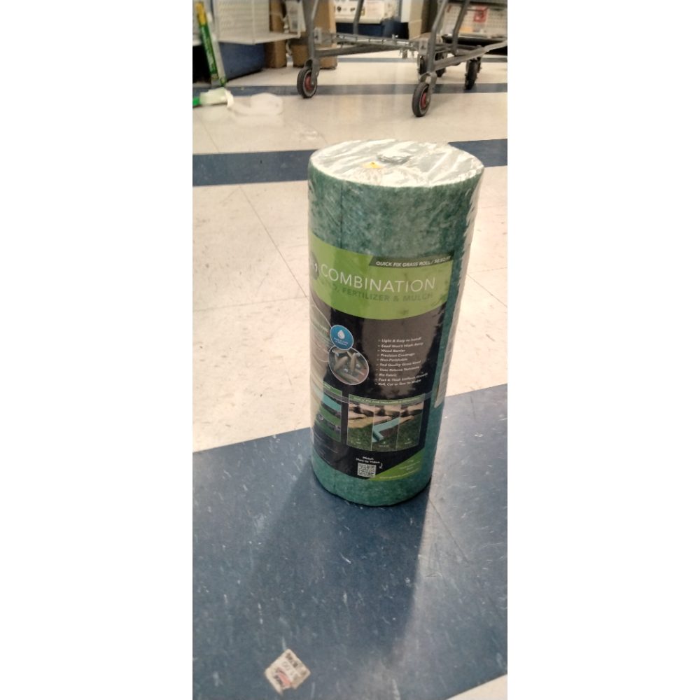 Growtrax Biodegradable Grass Seed Mat, Year Round Green - 50 Sq Ft Quick Fix Roll - Growing Solution for Lawns, Dog Patches and Shade - Just Roll Water & Grow -Not Fake or Artificial Grass