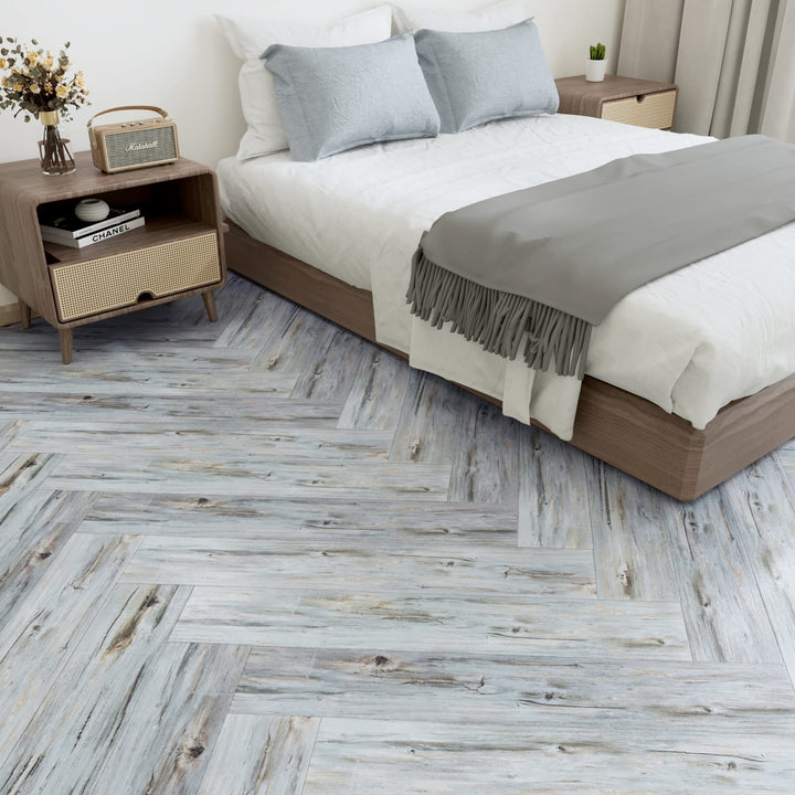 STICKEEP Peel and Stick Bathroom Floor Tiles 16 PCS Vinyl Tiles Peel and Stick Floor Tile Waterproof Laminate Flooring Sticky Tiles for Floor Vinyl Plank Temporary Flooring for Renters Bedroom Kitchen