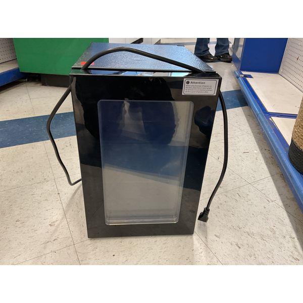 Unknown Brand, Mini Fridge - Compact Refrigerator with Glass Door, Black Retail $120.00