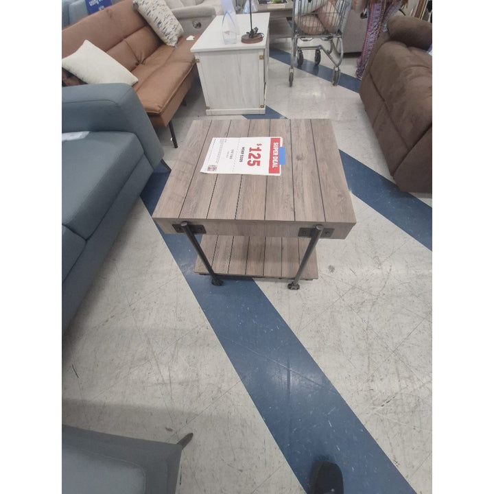 Unknown Brand End Table - Wood Finish, Sturdy Design, Super Deal