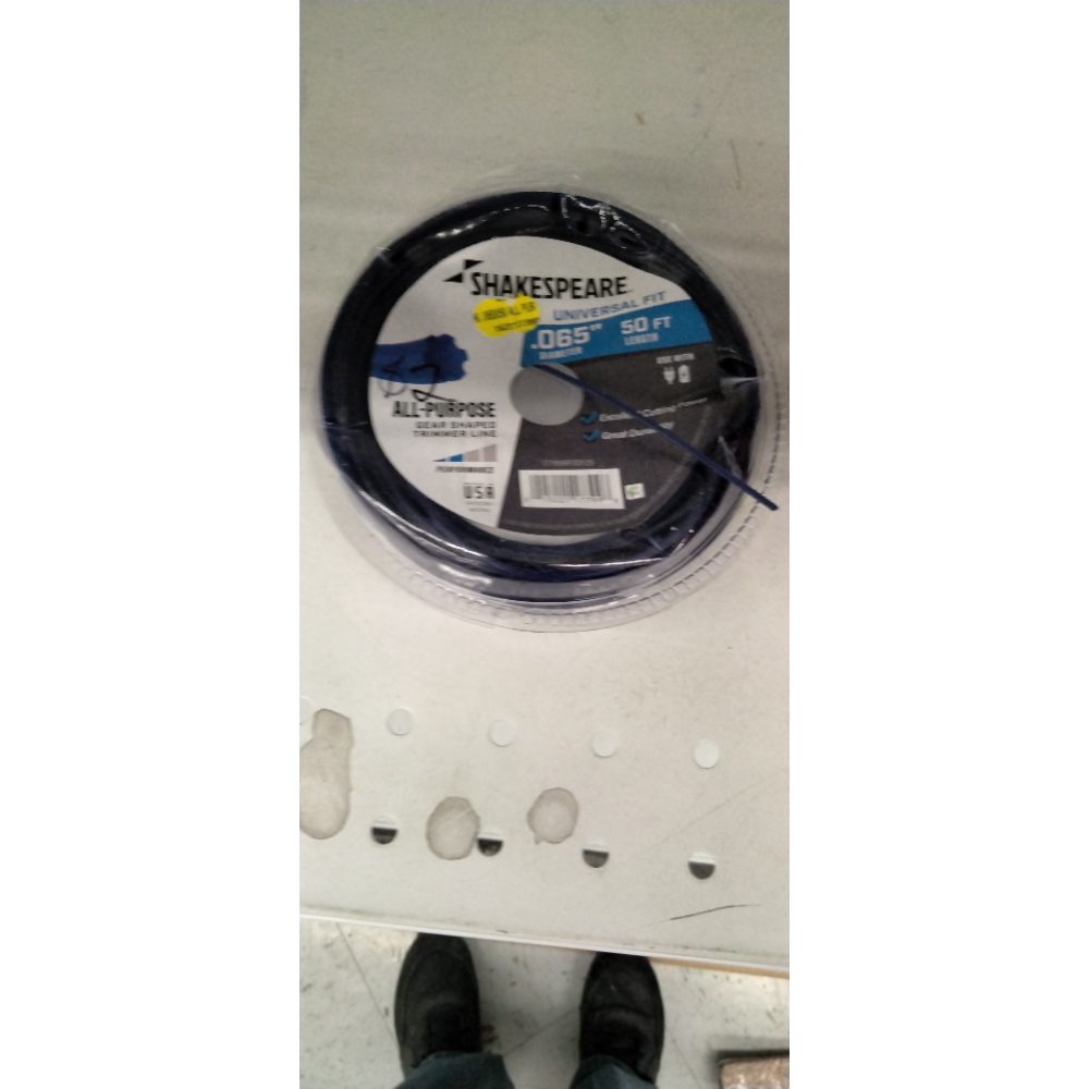 SHAKESPEARE 0.065  X 50  All Purpose Trimmer Line - Blue  Gear-Shaped (1 Count)