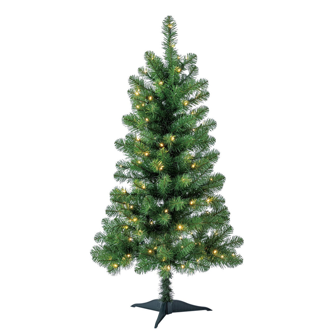 4' Pre-Lit Indiana Spruce Green Artificial Christmas Tree with Color-Changing Retail $25.00