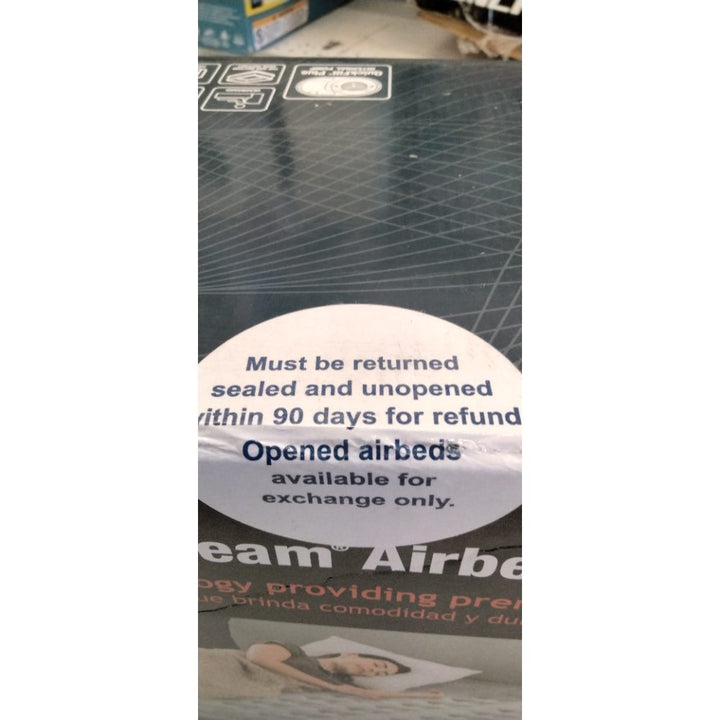 Intex Dura-Beam Deluxe Ultra Plush Headboard Air Bed with Built-in Pump (18  Mattress Height) - Queen