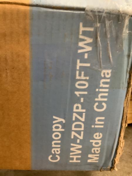 Canopy HW-ZDZP-10FT-WT 10FT Canopy - White Retail $150.00