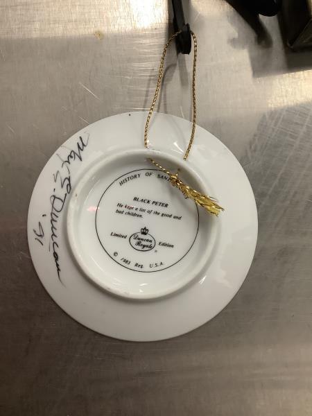 Duncan Royale "Black Peter" Limited Edition Collector Plate Retail $24.99