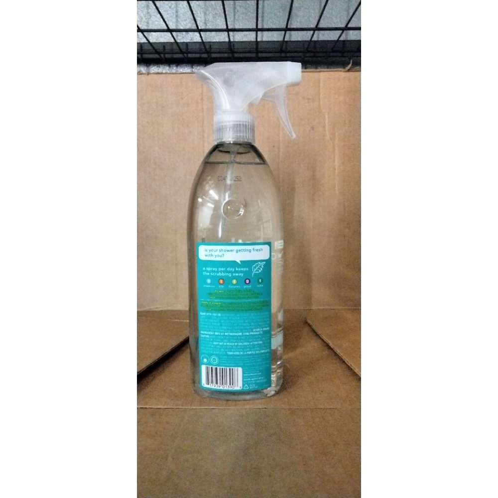 Method Daily Shower Spray Cleaner, Eucalyptus Mint, For Showers, Tile, Fixtures, Glass and Tubs, fl 28 oz (Pack of 1) Retail $3.00
