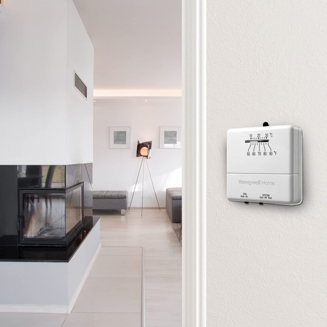 Honeywell Home CT30A1005 Standard Manual Economy Thermostat, Almond, 0.6
