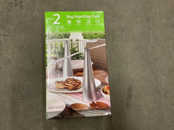 Elements 2-Pack Bug Repelling Fans - Portable, Rechargeable Retail $30.00