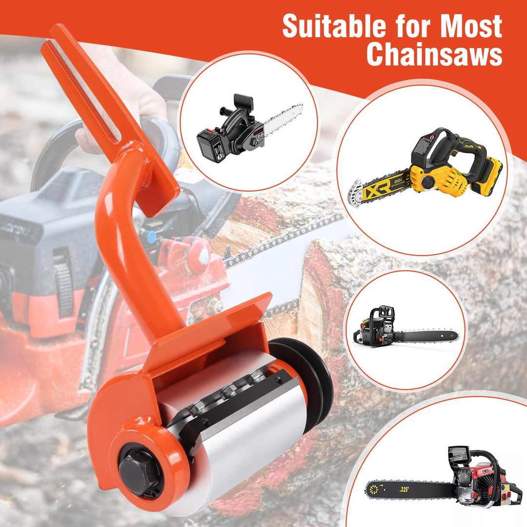 Log Peeler Steel Log Debarker Peeler Multifunctional Chainsaw Debarking Attachment Wood Debarking Tool with 6 Lengthened Blades