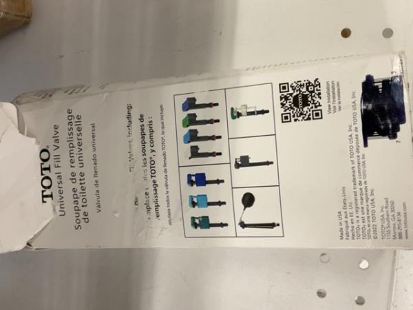TOTO Universal Fill Valve - Universal Toilet Replacement Retail $15.00
