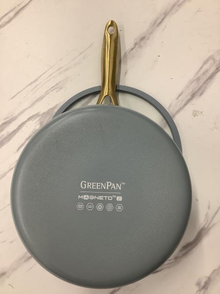 GreenPan Magneto 10-inch Ceramic Nonstick Saucepan with Lid - Grey Retail $75.00