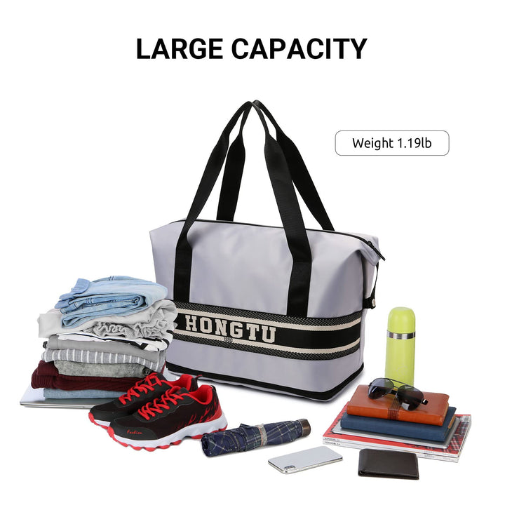 TOOSEA Expandable Large Capacity Travel Duffel Bag for Women Men with Luggage Sleeve, Lightweight Waterproof Weekender Overnight Carry On Bag for Airplanes Under Seat, Gym Tote Duffle Bag Retail $23.00