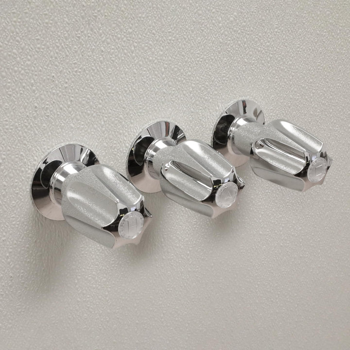 Danco (39619) Bathtub and Shower 3-Handle Remodel/Rebuild Trim Kit for Price Pfister Verve Faucets, Includes 12H-2H, 12H-2C, 12H-18D Stems, Knob Handles in Chrome, Pack of 1