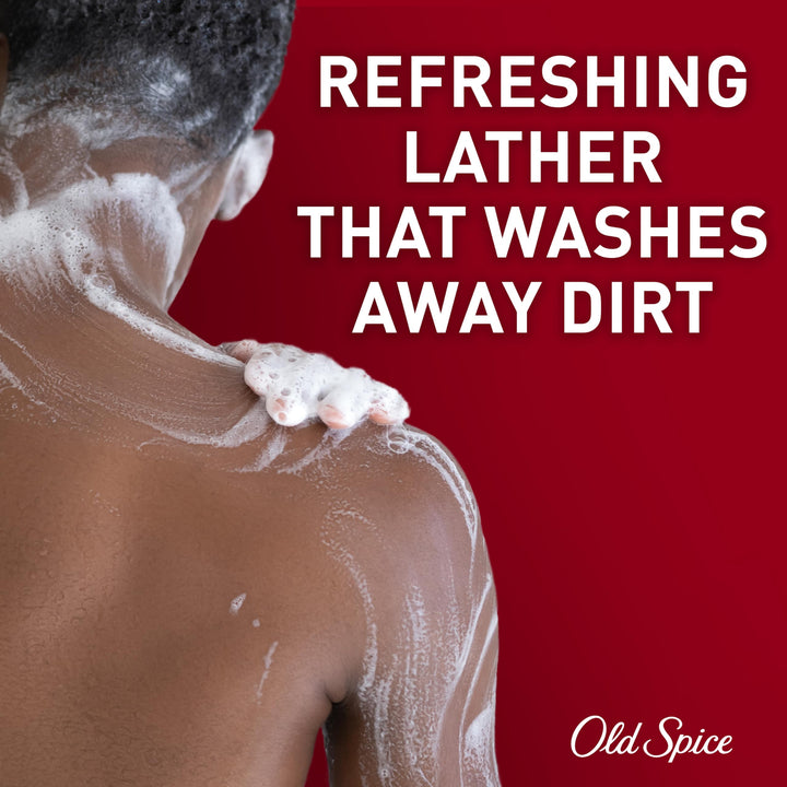 Old Spice Refreshing Body Wash for Men, 3X Defense, 24/7 Shower Fresh with Long Lasting Scent, Travel Size, Red Collection, Swagger with Cedarwood Scent, 3 oz
