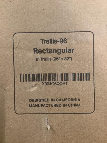 Meranti Trellis-96 Rectangular 8' Trellis Retail $120.00
