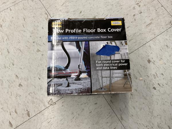 Hubbell Low Profile Floor Box Cover - #5511, Concrete Floor Box Retail $35.00