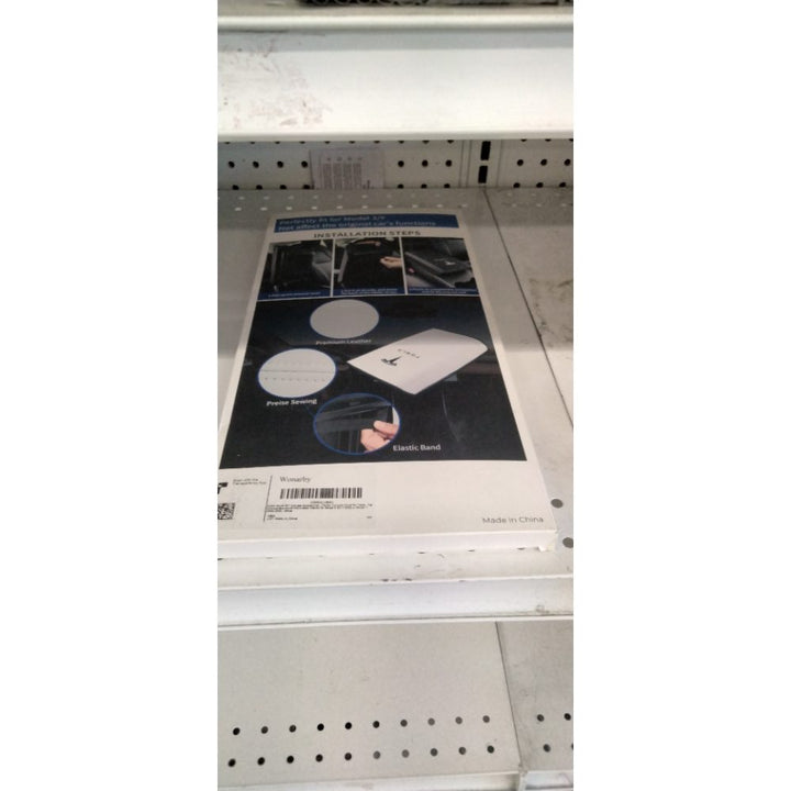 Wonarby Tesla Model 3/Y Armrest Accessories - Center Console Cover for Tesla - Car Armrest Box Cover Decoration Interior for Model 3 2017-2023 2024 2025 or Model Y 2020-2023 2024 2025 - White