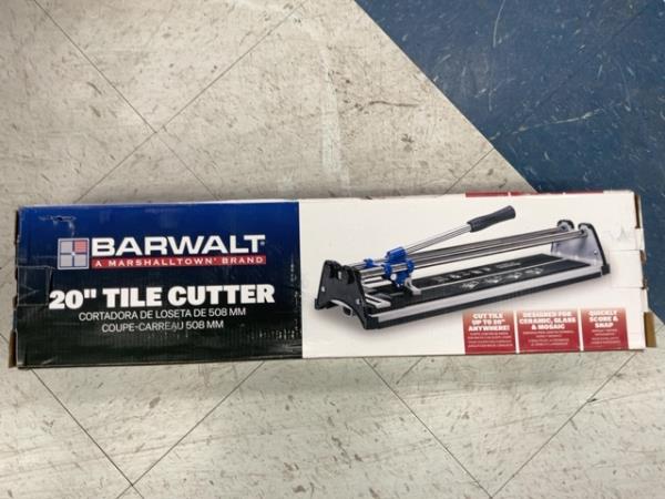 Barwalt 20" Tile Cutter - 508mm - Ceramic, Glass & Mosaic Retail $75.00