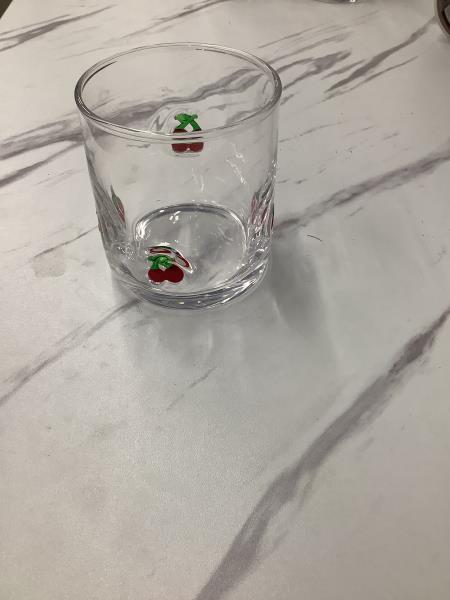 Cute Cherry Glass Tumbler - Fun Drinkware Retail $5.99