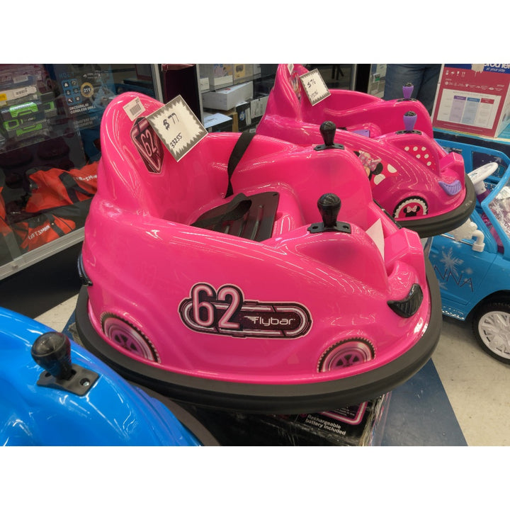 Flybar Bumper Car - Electric Ride-On Toy, 6V Battery Included, Pink