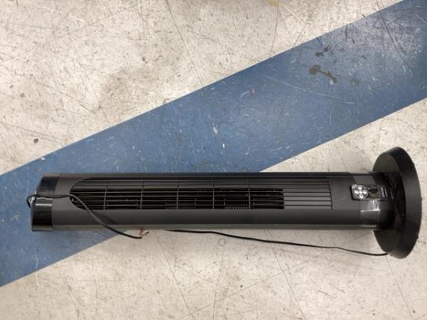 CLEARANCE-Tower Fan - Slim Design, Oscillating, Black Retail $10.00