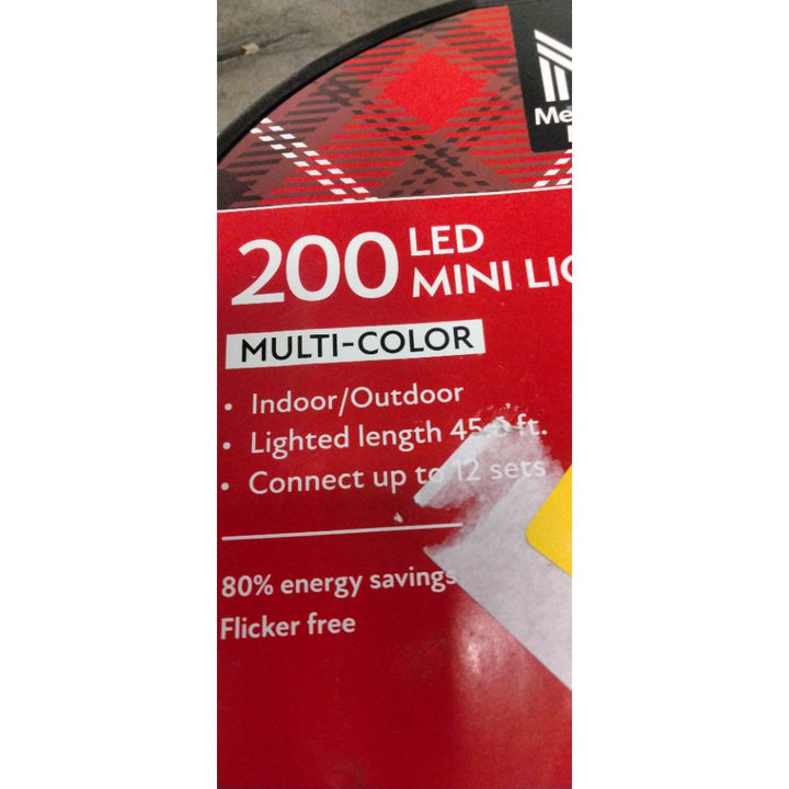 LED Mini Lights 200 - Multi-Color, Indoor/Outdoor, 45 ft Retail $20.00