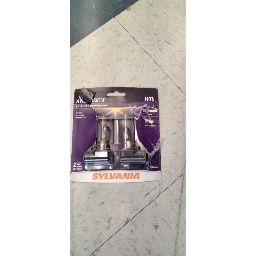 Sylvania H11 XtraVision Halogen Headlight Bulb  2 Pack  Compatible with Multiple Cars
