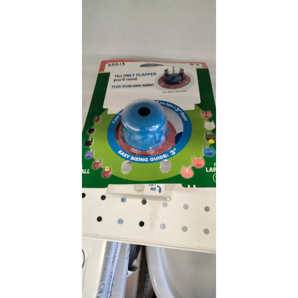Fluidmaster 523A-009-T4 Super 2 in, or 3 in. Toilet Flapper, Red/Blue
