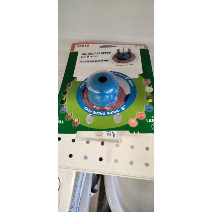 Fluidmaster 523A-009-T4 Super 2 in, or 3 in. Toilet Flapper, Red/Blue