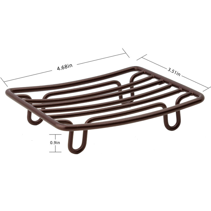 GUUKAR Bar Soap Dish Holder for Shower Bathroom Stainless Steel Rust Proof Self Draining, Bronze-2 Pack