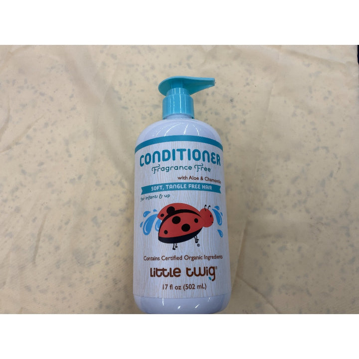 Little Twig Conditioner - Fragrance Free, Soft Tangle Free Hair, with Aloe & Chamomile, 17.6 oz