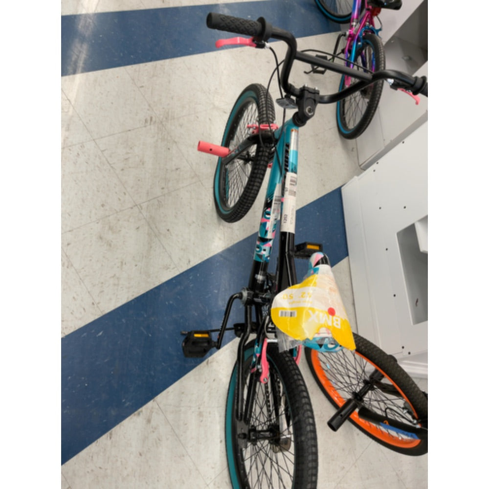 20  Kent Tempest BMX Bicycle  Fits Riders 4 2  - 5   Black/Aqua  Child  Unisex
