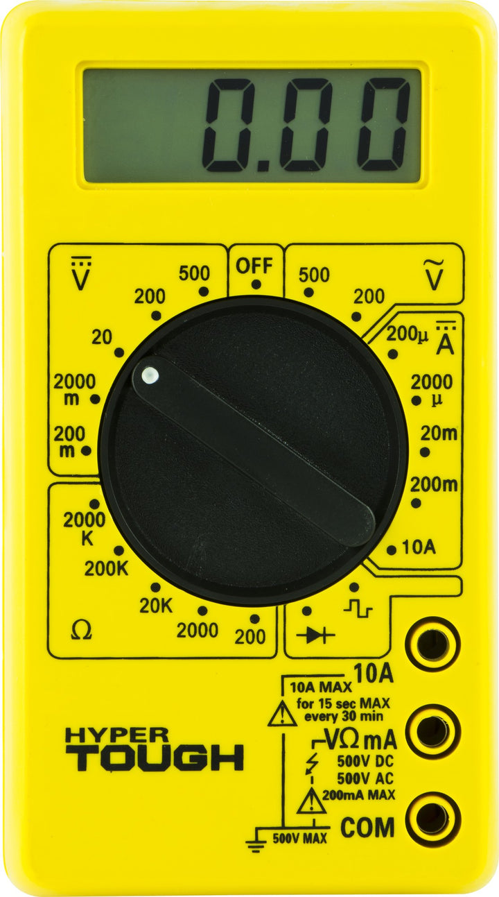 Hyper Tough Digital Multimeter, 17-Range, 34371