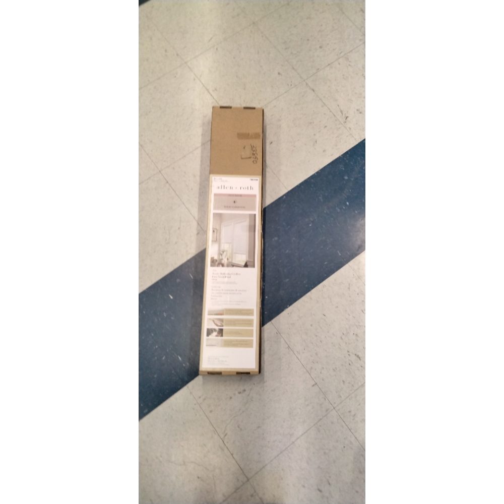 Allen + Roth AR 30-in W X 64-in H 2-in Trim at Home Cordless Faux Wood Blind White