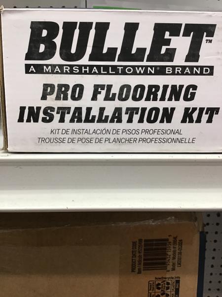 Bullet Pro Flooring Installation Kit - Includes Tapping Block, Pull Bar, Mallet, Spacers Retail $30.00