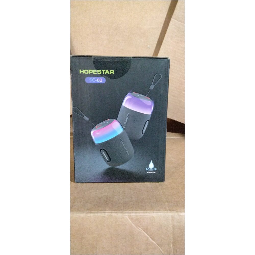 HOPESTAR SC-02 Speaker - Bluetooth 5.3, LED, 1500mAh Battery - GRAY Retail $30.00