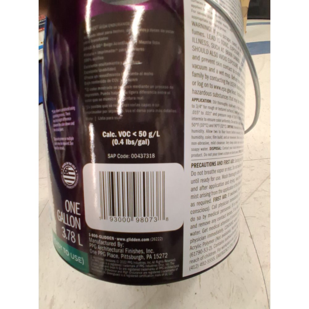 Glidden HEP Grab-N-Go Interior Paint + Primer Whitecliff Beige / Beige  Flat  1 Gallon