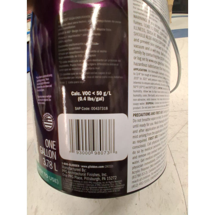 Glidden HEP Grab-N-Go Interior Paint + Primer Whitecliff Beige / Beige  Flat  1 Gallon