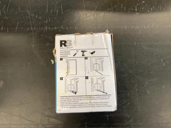 Reliabilt Door Hinge - 3 1/2 in, Oil Rubbed Bronze Finish Retail $6.00