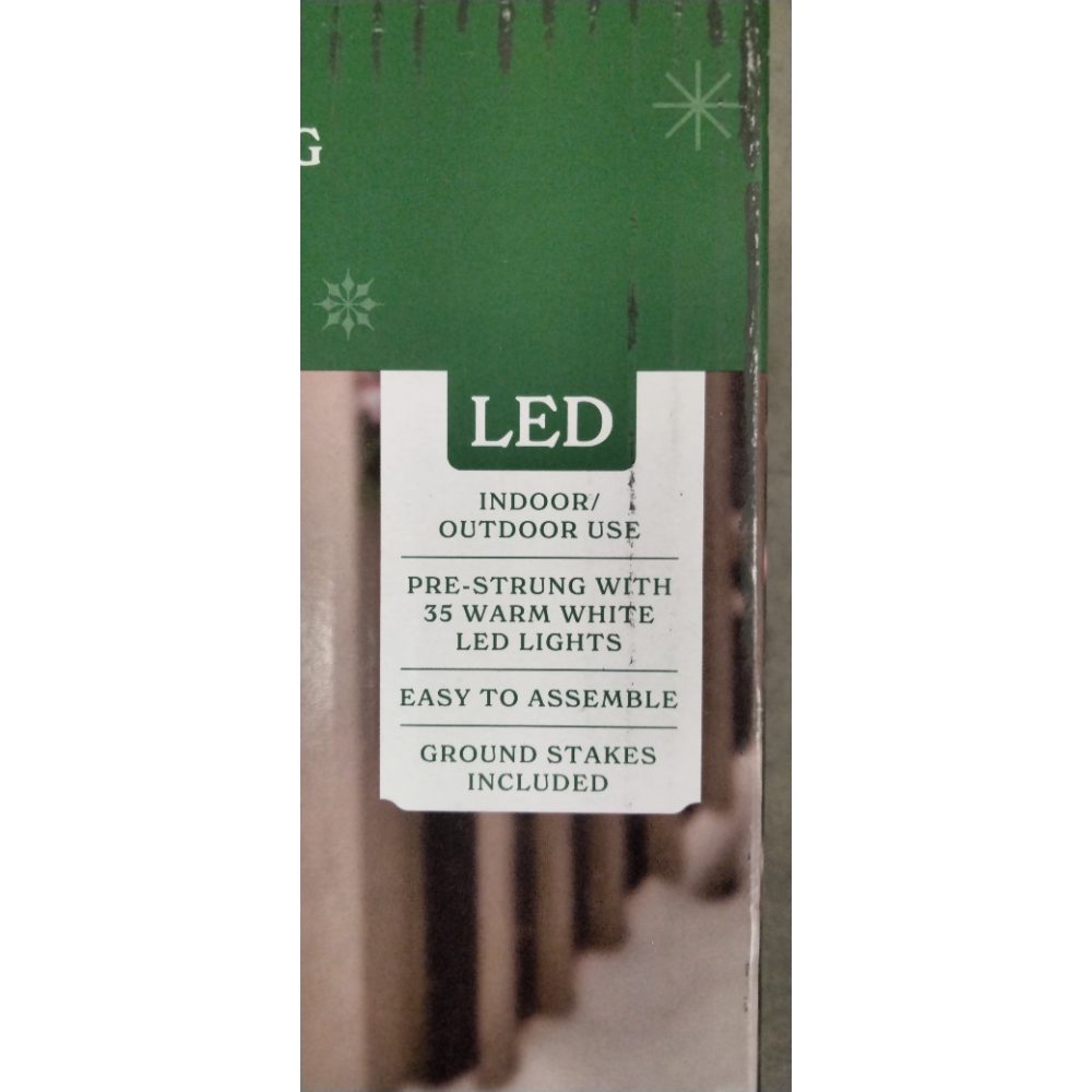 Holiday Time Light-Up Dog, LED - Indoor/Outdoor, 35 Warm White Lights, Easy Assembly Retail $40.00