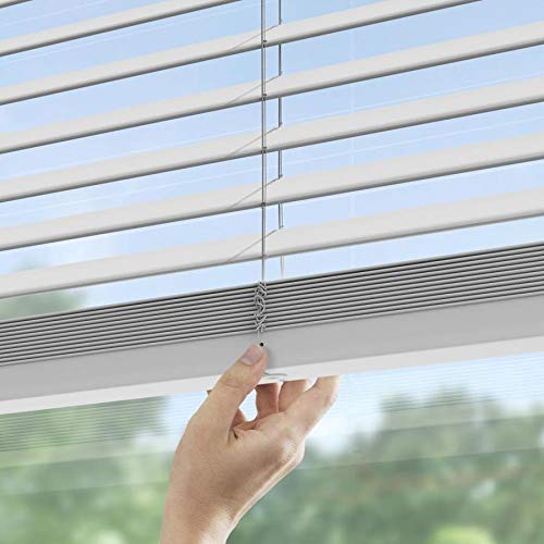 Levolor Trim+Go 2-in Cordless White Faux Wood Room Darkening Blinds (Common: 23-in; Actual: 22.5-in x 72-in)