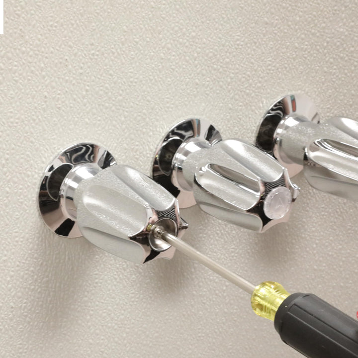 Danco (39619) Bathtub and Shower 3-Handle Remodel/Rebuild Trim Kit for Price Pfister Verve Faucets, Includes 12H-2H, 12H-2C, 12H-18D Stems, Knob Handles in Chrome, Pack of 1