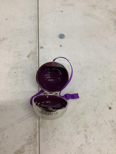 Wishes Do Come True Silver Wish Ball Ornament - Purple Ribbon color may not be purple Retail $9.99