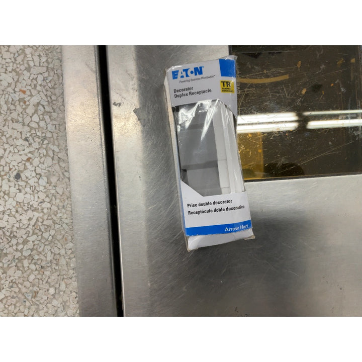 Eaton Decorator Duplex Receptacle TR6252W-BX-LW, Tamper Resistant, White